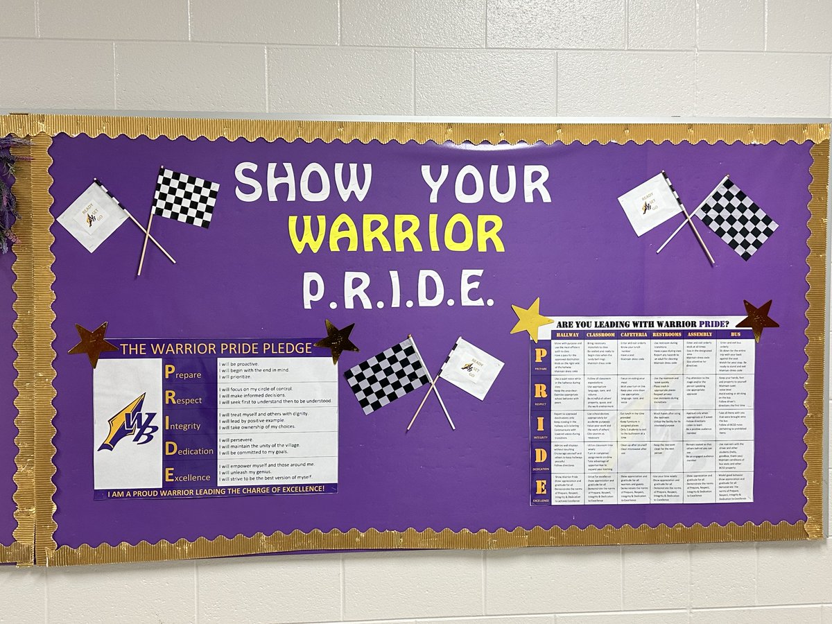 WBECHSWarrior's tweet photo. It was an amazing FIRST day of school!!!! Students and staff came in with all smiles ready to begin a new school year. We have begun to embrace our Genesis!!! 💜💛💜
#readysetgo🏁 #warriorpride https://t.co/9afmpnfGzp