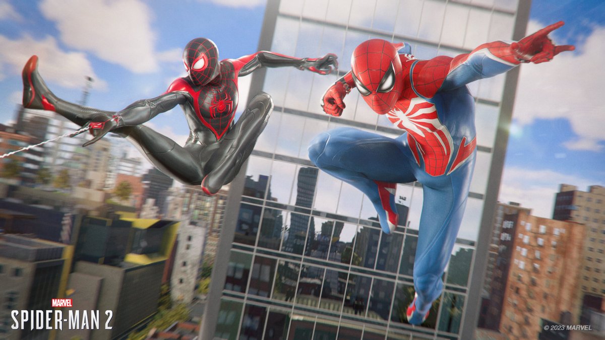SpiderManIntel's tweet photo. Less than 2 months until the release of Spider-Man 2! #SpiderMan2PS5 https://t.co/BmroY5eUkH