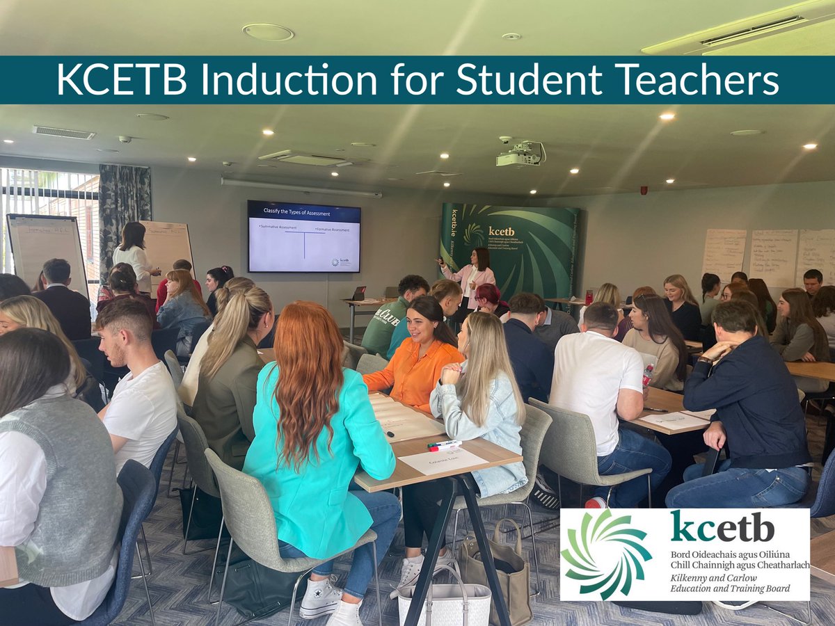 AbbeyCC_wd's tweet photo. Fantastic engagement from all this morning at @KCETB Student Teacher Induction. With a focus on @ETBIreland core values and high quality learning and teaching, we look forward to working with all our student teachers in @KCETB_Schools this year. #excellenceineducation https://t.co/0EP1Bkg0qS