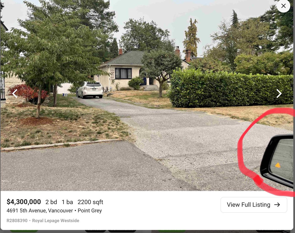 juliamarblefaun's tweet photo. Sorry..is this taken from inside the realtor’s  car?? 
Just when you thought realtors could not get any lazier or more overpaid…🤦🏽‍♀️
#VanRE https://t.co/tadH1Qirn9