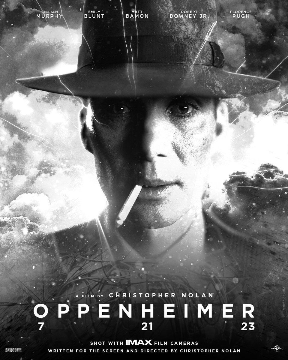 Im_thinura's tweet photo. Christopher Nolan's #Oppenheimer Concept Poster Design 💣💥

#oppenheimermovie @MasterCre1009 #oppemheimer #2023trends  #ChristopherNolan #cillianmurphy #EmilyBlunt #MattDamon #robertdowneyjr #florencepugh #posterdesign #movieposter #graphicdesign #moviereview #IMAX #atomicbomb https://t.co/pRlW6yKpM4
