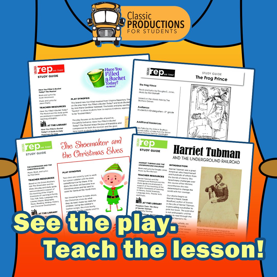 CP4Students's tweet photo. Getting the study guide section of our site together in preparation for our upcoming shows with @vareptheatre. Amazing resources for teachers! #ArtsEducation #childrenstheater https://t.co/dmOFKRI6v2