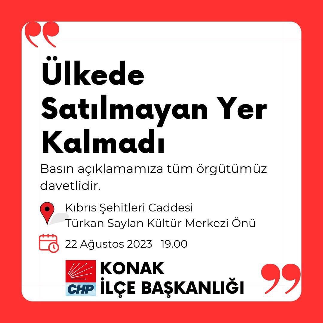 CHP Konak Gençlik Kolları (@chpkonakgk) on Twitter photo 