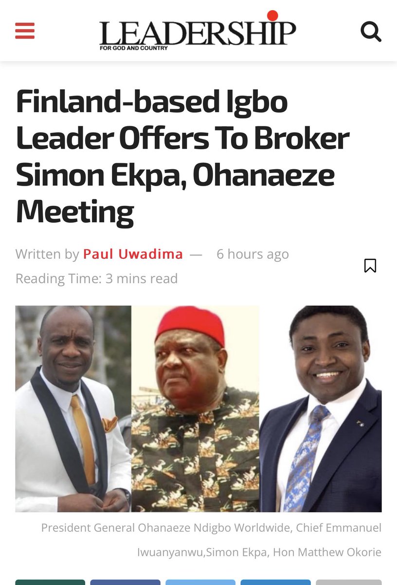 aloysteven's tweet photo. PM @BiafraRGIE
Thank #ChukwuOkike Abiama that PM @simon_ekpa never allowed the sold out #Okorie to explain himself even when it's obvious that he was actually contracted by the enemies of #BiafraExit2023 Iwuanyawu.
Once you cross the line, you cut the ties.
#BiafraFirst Airborne https://t.co/61q2eZKJug