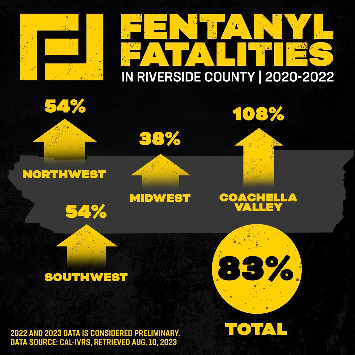 #FentanylAwarenessDay- Fentanyl deaths more than doubling in Riverside County since 2020. 

For more information about the deadly dangers of fentanyl, visit facesoffentanyl.net