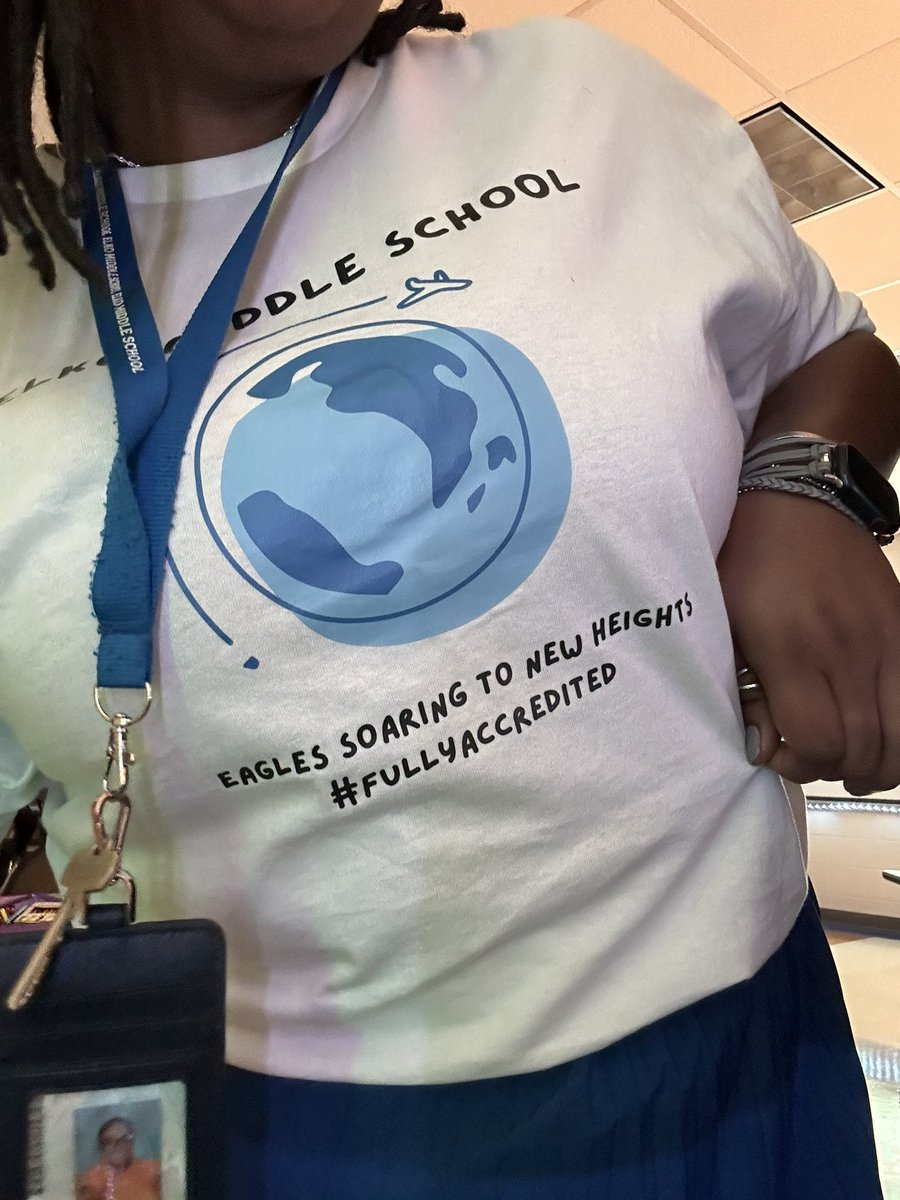 GrantSekani's tweet photo. Day 1 of Year 6 down 📚✏️. Peep the T-shirt 😎. #soaring #fullyaccredited @ElkoMiddle https://t.co/Yh1bXyrULp