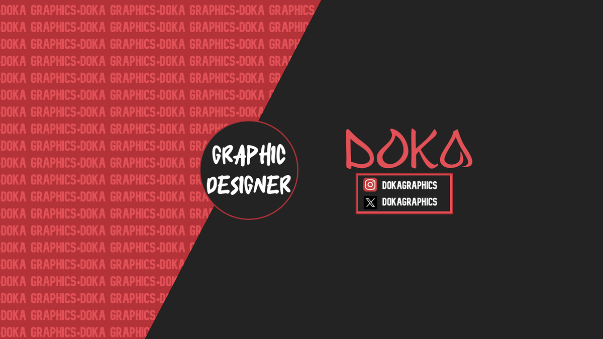 DokaGraphics's tweet photo. New DOKA banner style (Same style as Luffy just no anime)
.
.
.
.
#GraphicDesigner #GraphicDesign #graphiccontent #newdesign #newdesigns #banners #custombanner #redbanner #Doka https://t.co/TxYACnLic5