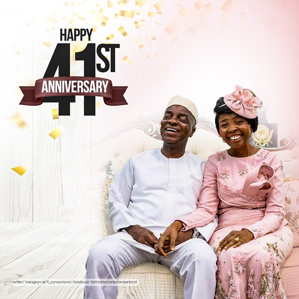 DavidOyedepoJnr's tweet image. Happy 41st wedding anniversary to my dear parents!

We thank God for how far He has brought you and we thank Him for what is ahead! 

Congratulations 🎉🎊