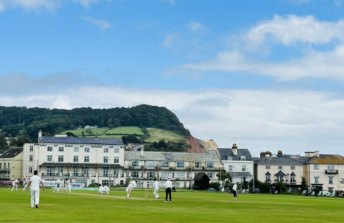 AnnieChave's tweet photo. An absolutely wonderful day @SidmouthCC watching @DevonCricket play Hereford CC for the @NCCA_uk 

A good size crowd, some fantastic 3 day cricket in a glorious setting and all for free. Where were you all????!!! https://t.co/7MLW1Z1Jk6