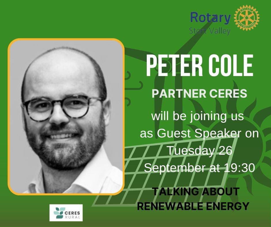 RotaryStort's tweet photo. JOIN US at 19:30 on 26 September when we will be joined by Peter Cole from CERES talking with us about
Renewable Energy

Tickets are FREE - Please follow the link to register - https://t.co/imS6JTSwD3 tuesday-26th-september/

#rotary #stortvalleyrotary #hertfordshire #community https://t.co/hcWmyvJuvm
