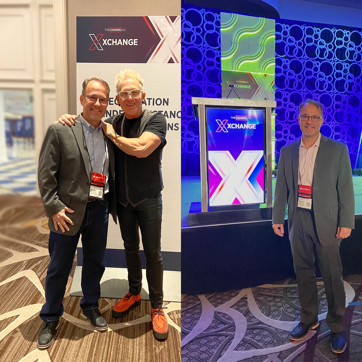 nerdssupport's tweet photo. Nerds Support takes on XChange 2023!

It's been great meeting with old colleagues and seeing advancements in the IT space.

Also got the chance to meet famous drummer Mark Schulman!

#InsideNS #XCH23 #TechInnovation #channelevents #itinsights https://t.co/v4Mn6OfHrL