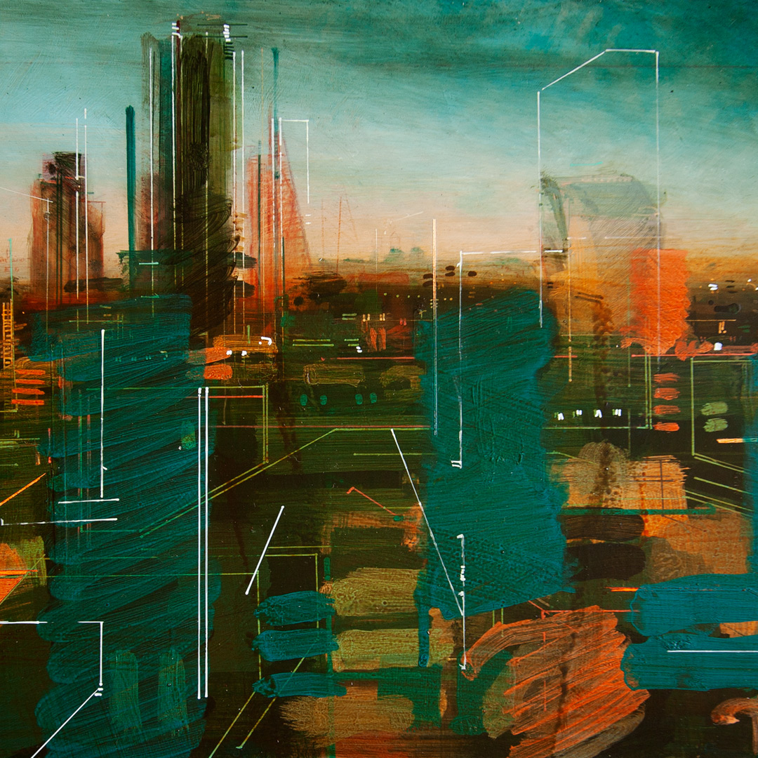 FarrellartVR's tweet image. #wip _P_C_B Inspired by the #urbanskyline in combination with Printed #CircuitBoards. Acrylic on #Dibond, 27x40cm
#pcb  #skyline #urskyline #geometricspace #spatialpainting #fineart #urbanlandscape #acrylicpainting #goldenacrylics #christopherfarrell  #architecture #urbanspaces