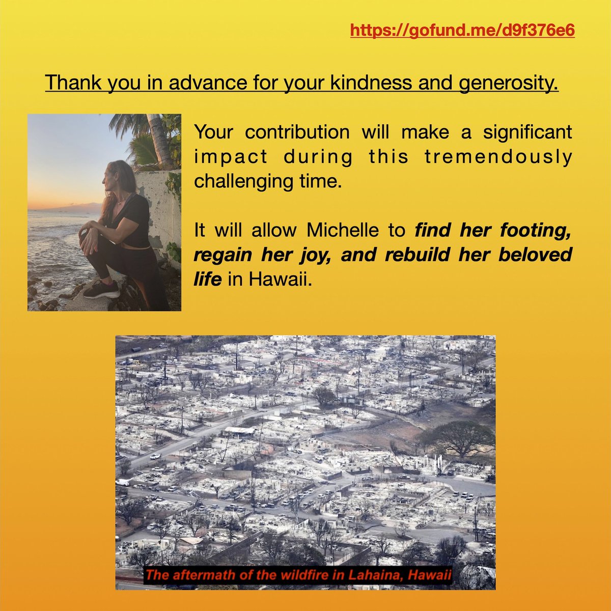 RCamina's tweet image. You’ve seen the horrific images of the devastation &amp;amp; lives destroyed by the Maui wildfires &amp;amp; if you’ve asked yourself "HOW CAN I HELP?",  please consider donating to the fundraiser for my cousin who LOST EVERYTHING in the fire.

gofund.me/d9f376e6

#lahainastrong #MauiFires