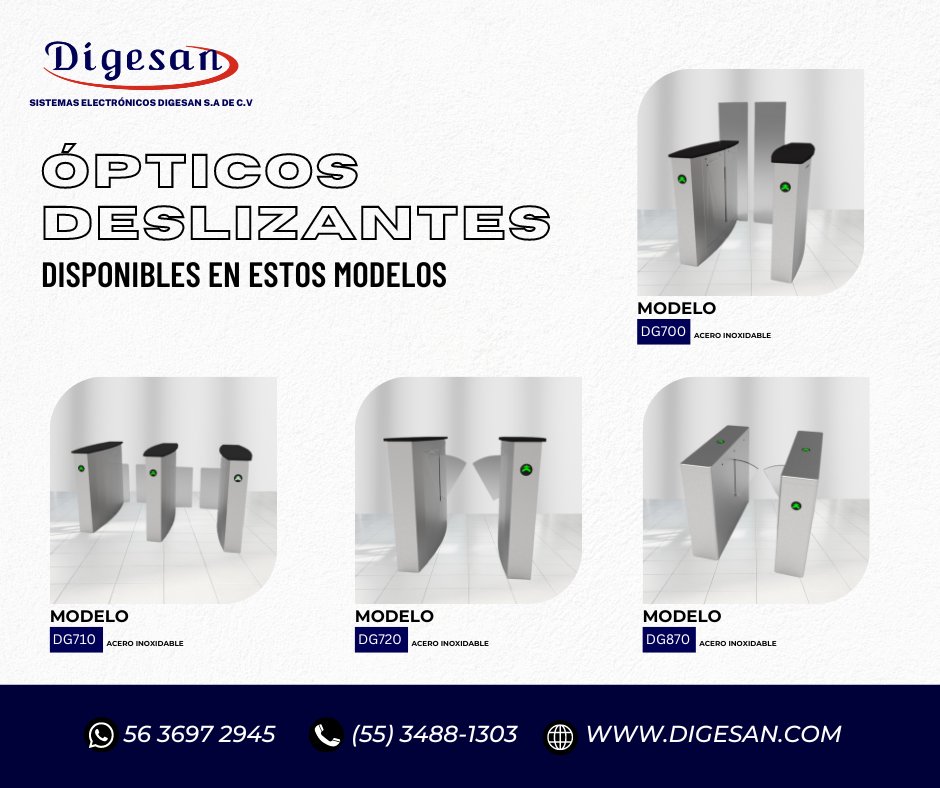 DigesanMx's tweet photo. En #Digesan nos preocupamos por la seguridad 📷, es por ello que ponemos a tu disposición los #torniquetes #opticosdeslizantes con los que podrás controlar el flujo de personas.📷📷
📷No lo pienses más y solicita tu cotización 📷
📷56 3697 2945
📷https://t.co/btYl2uCVgZ https://t.co/hVm8M3CjvF