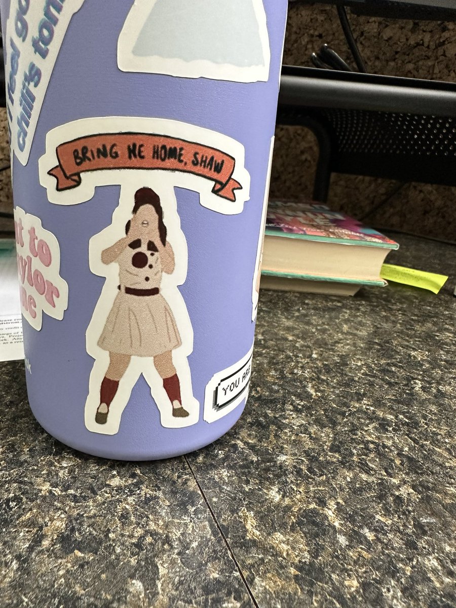 Taylor_xo13's tweet photo. the stickers that once brought me joy are now serving as a reminder that the show getting picked up is a giant question mark. I wanted more seasons so badly 😭😭 #tothefive #aloto #renewaloto #aleagueoftheirown #savealoto https://t.co/oVHcsn2rwm