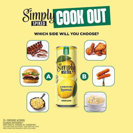 Southern_Laredo's tweet photo. Simply Spiked Cook Out. Which side will you choose? #simplyspiked https://t.co/TrAysQ5COp