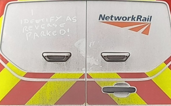 Good to see this van's driver is on board with the gender identity debate.