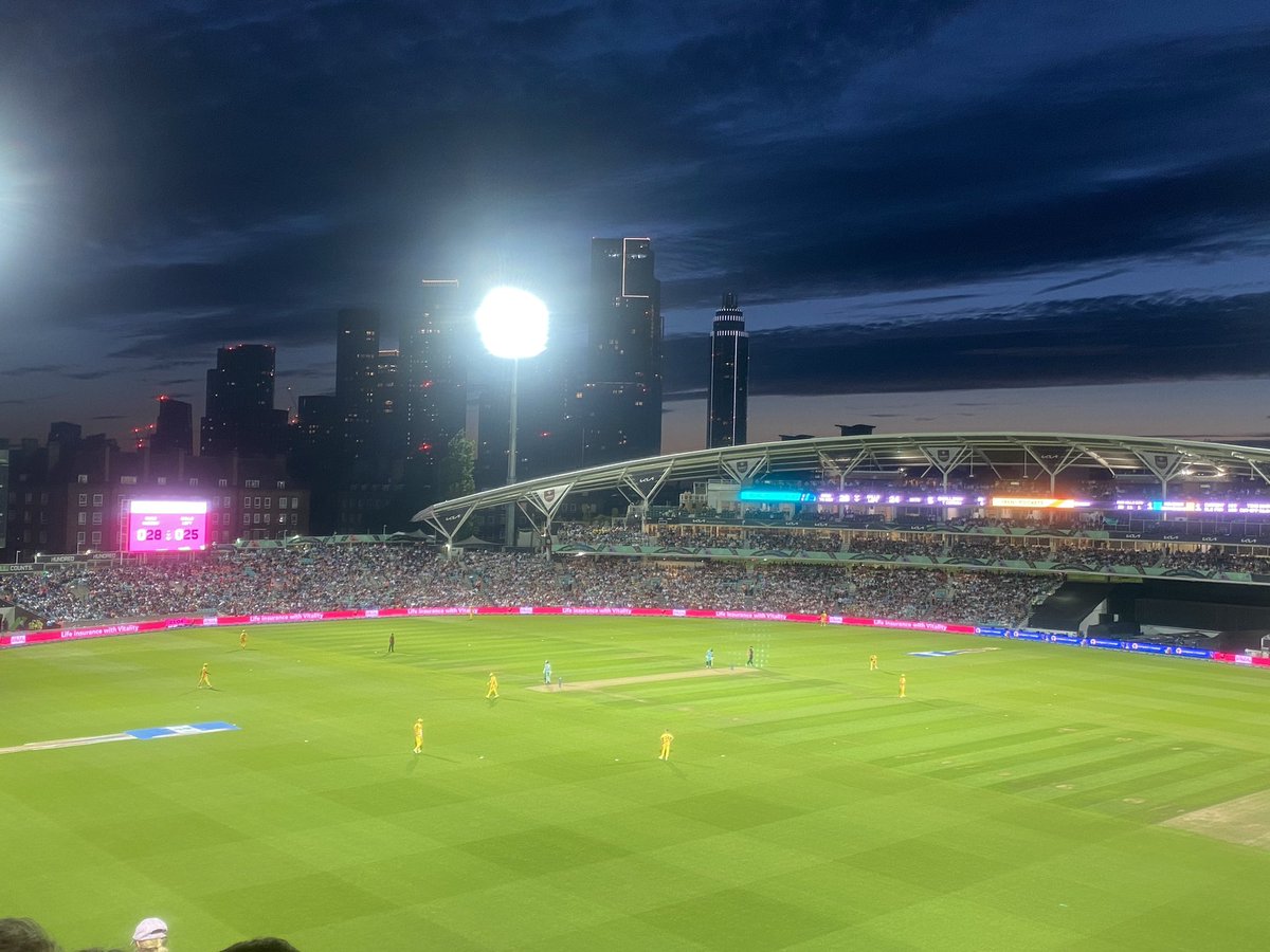 Been away so not seen much of <a href="/thehundred/">The Hundred</a> but at the Oval they seem to have nailed it as a Good Thing which has its place in the season