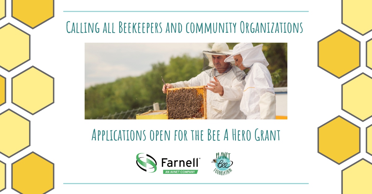 Apply today! The Bee A Hero Grant is accepting applications until September 30 🐝

Learn more about the grant and the application process at planetbee.org/bee-friendly-g…

#savethebees #beekeepers #nonprofits #grants