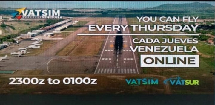 vatsimve's tweet photo. @VatsimCaribbean @vatsimevents @vatsimSpain @FirMontevideo @vatsim_colombia @DeltaVirtual1 @aireuropavir @grupoiberiava https://t.co/Q6P0UJoYAU
