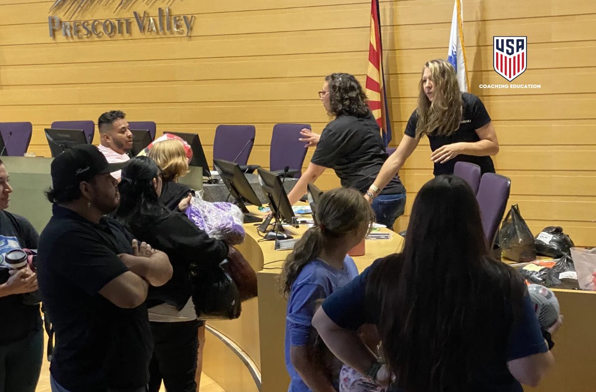 ASA Coaching Education at Yavapai! We worked with Yavapai's recreational coaches while also completing 2 <a href="/ussoccer_coach/">U.S. Soccer Coaching Education</a> grassroots courses (9v9 &amp; 11v11) ✅