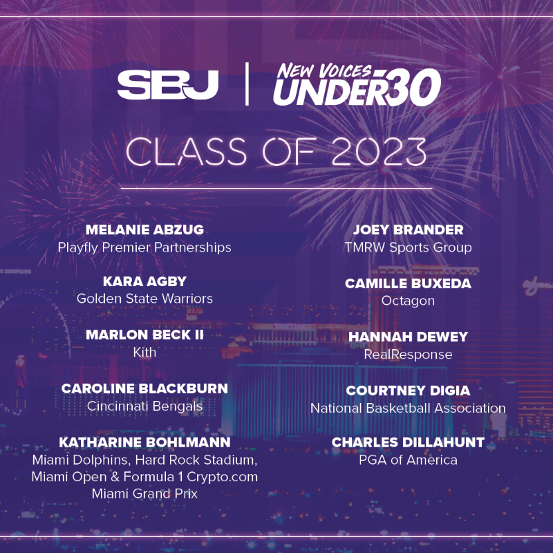 SBJ's tweet photo. Meet the SBJ New Voices Under 30 Class of 2023 👏👏

#SBJNVU30