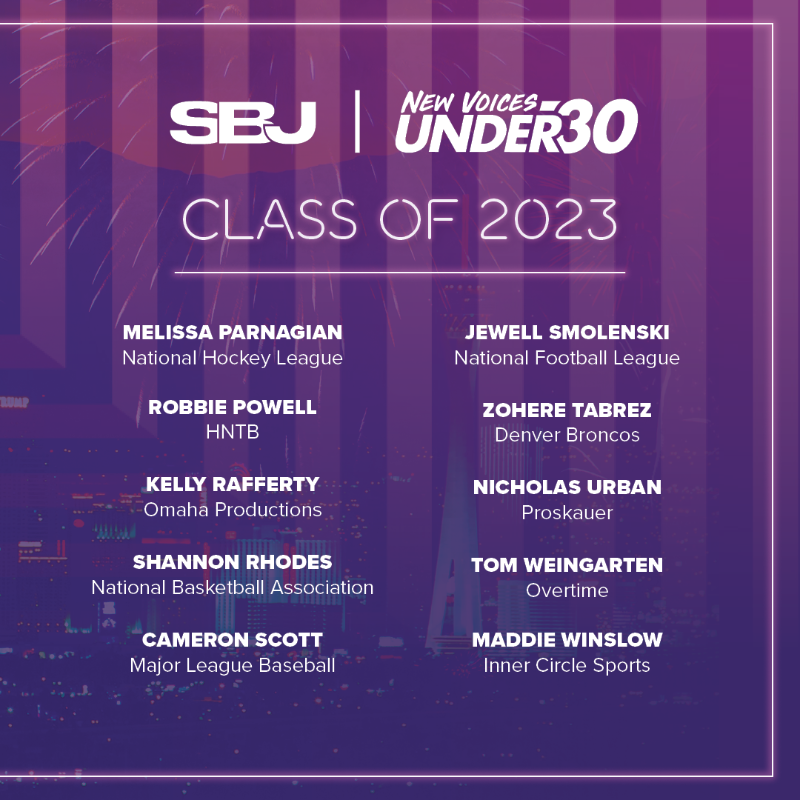 SBJ's tweet photo. Meet the SBJ New Voices Under 30 Class of 2023 👏👏

#SBJNVU30