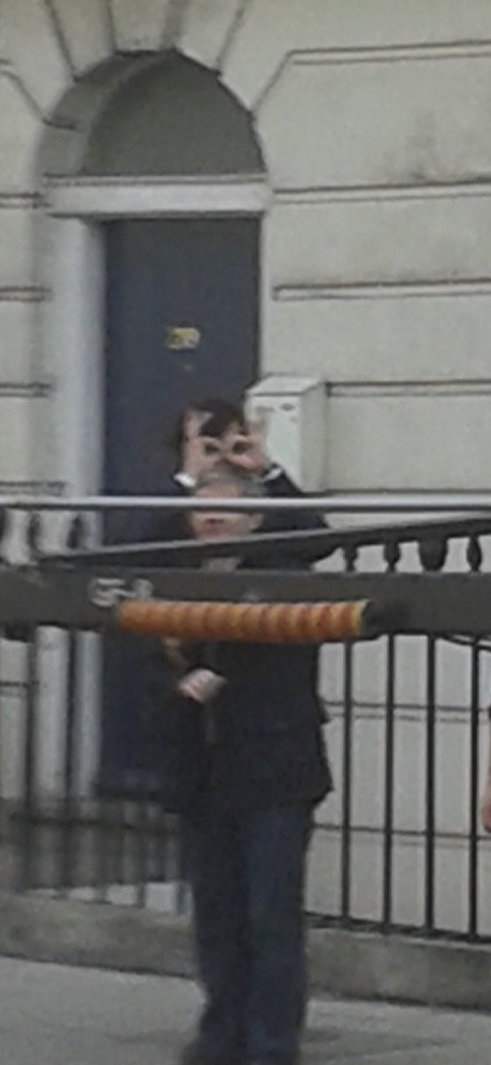 Tania221666's tweet photo. 10years ago today #Setlock Messing about between takes and Benedict’s Ministry of Silly Walks moment 😂 ( blurry but mine) #Sherlock ❤️ https://t.co/WfjavdsHYl
