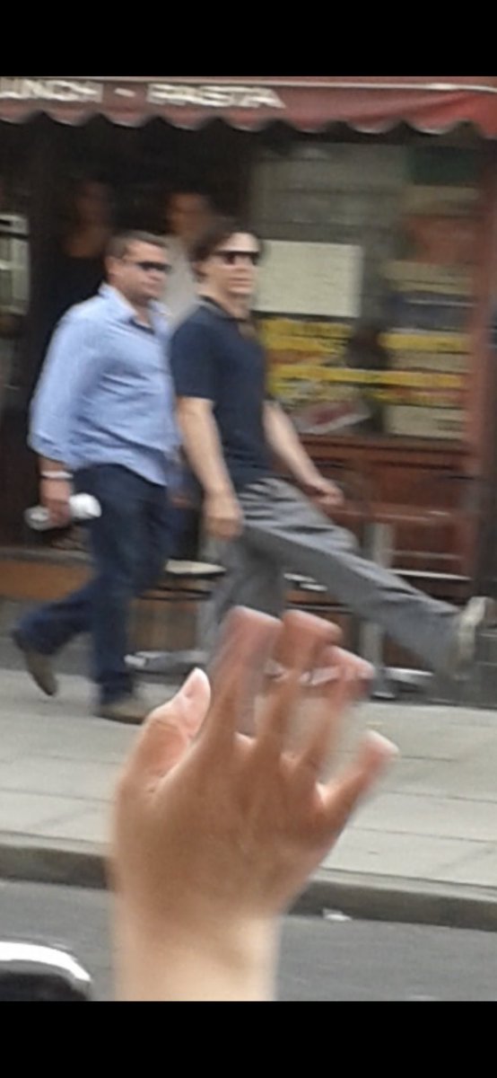 Tania221666's tweet photo. 10years ago today #Setlock Messing about between takes and Benedict’s Ministry of Silly Walks moment 😂 ( blurry but mine) #Sherlock ❤️ https://t.co/WfjavdsHYl
