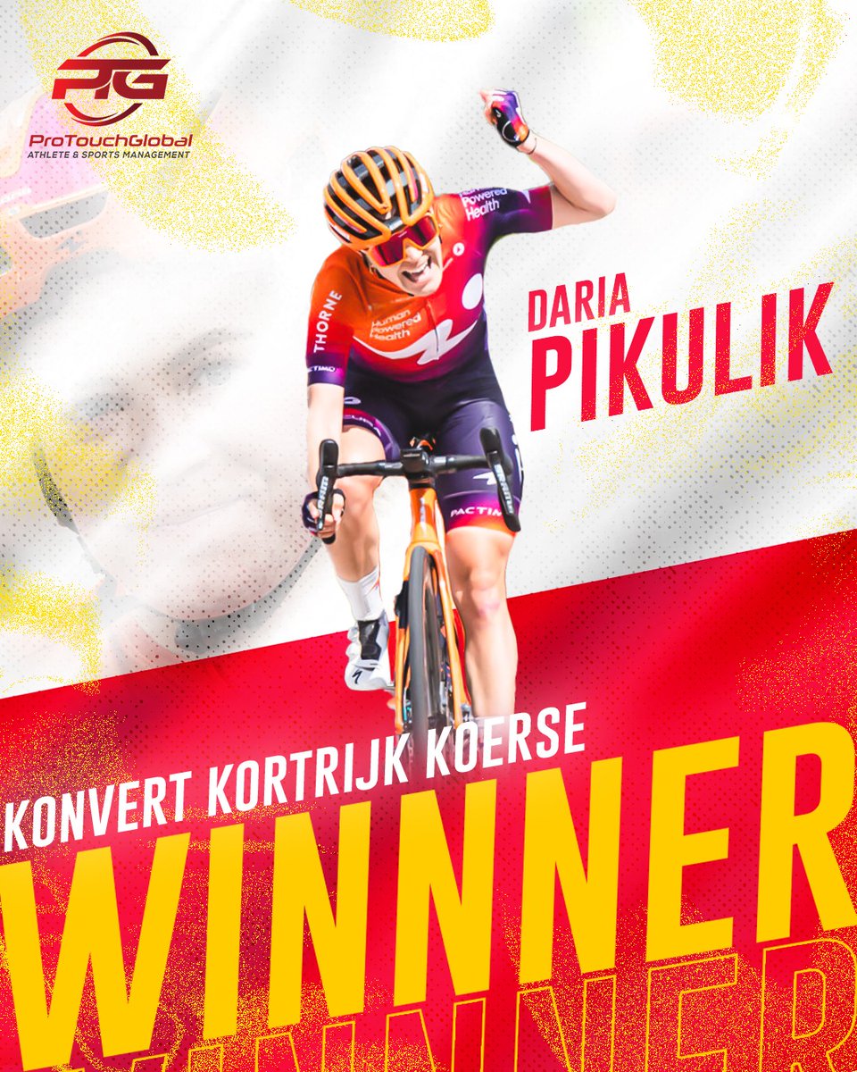Daria did it again on Friday - powering home to take the Konvert Kortrijk Koerse - fantastic finish🔥
#protouchglobal #ptg #athletemanagement #athleteagency #cycling #sportmanagement