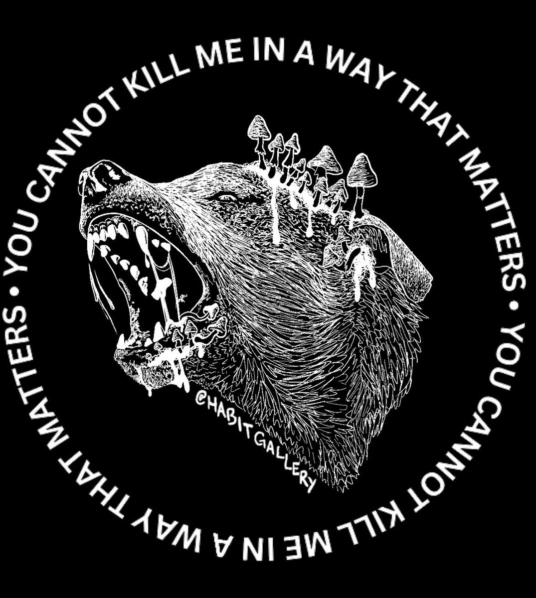 HabitGallery's tweet photo. new sticker just dropped 🐶🍄🗡️

working on turning this into a screen so I can print this on patches, clothes, etc. will let y'all know when it's done ☺️💖 https://t.co/sRCXKHQ2dh