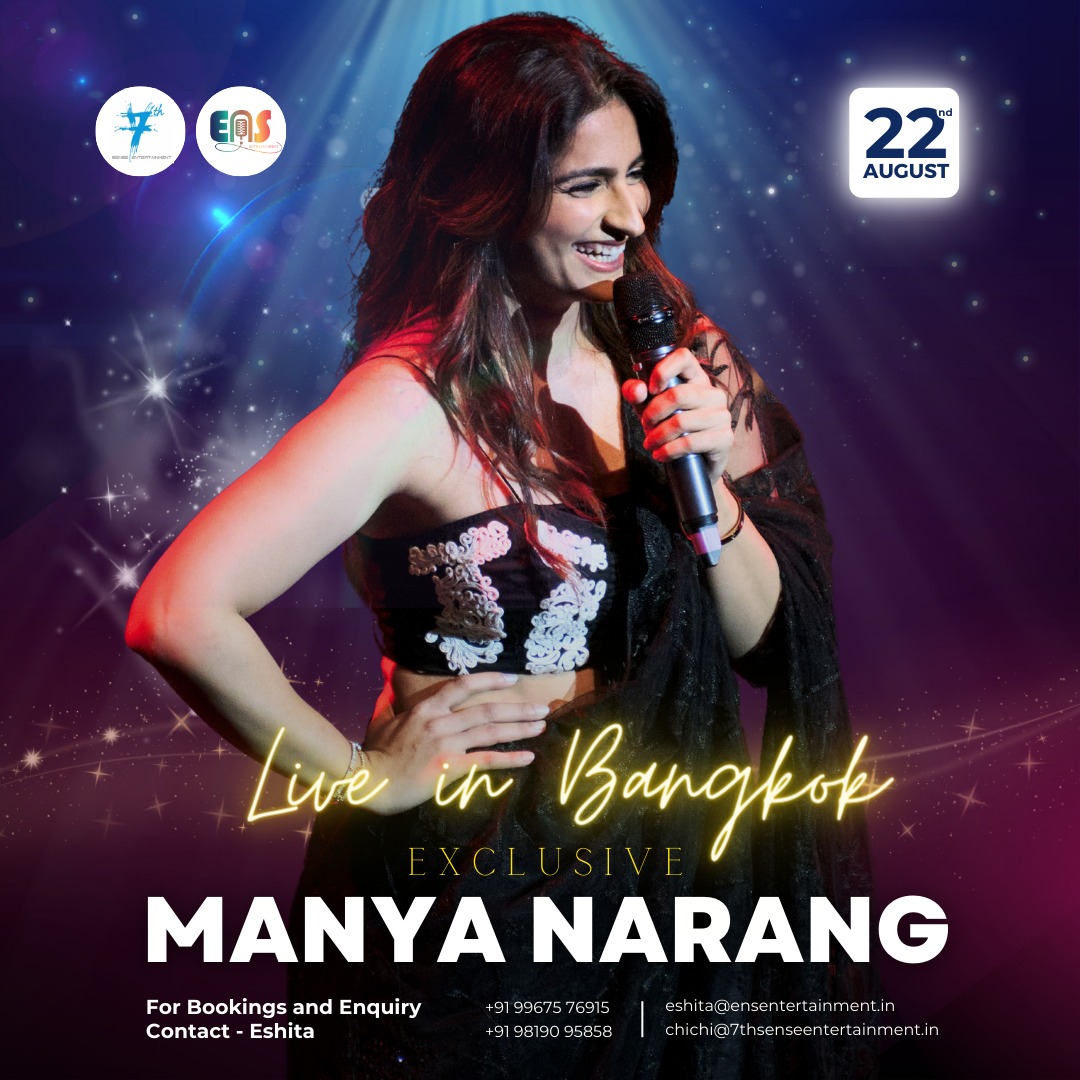 7thsenseent's tweet photo. MANYA NARANG LIVE IN CONCERT #Bangkok https://t.co/uDZgEDlZ9c