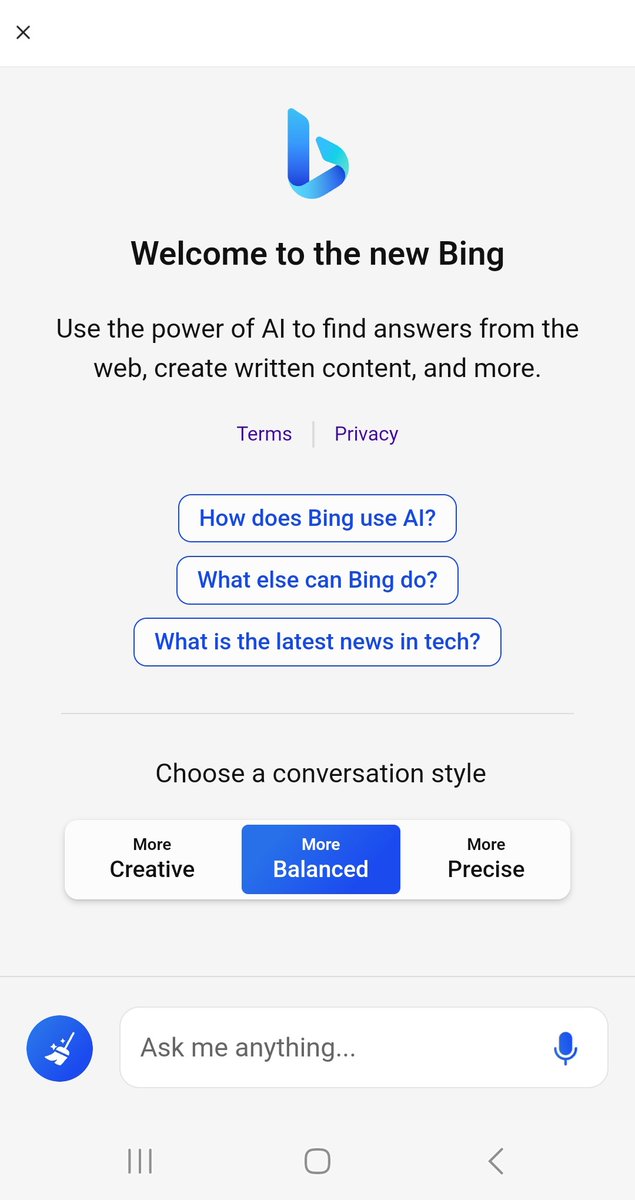 We've started rolling out access to Bing Chat on SwiftKey without being signed in. Use the AI-powered chat in any app on your phone.