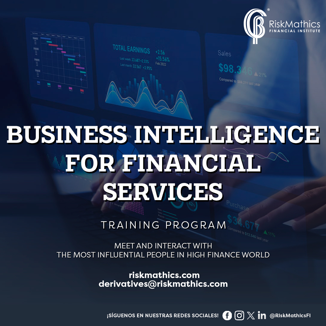 RiskMathicsFI's tweet photo. PRINCIPALES HERRAMIENTAS COMERCIALES.
| Training Program "Business Intelligence for Financial Services"
Más información e Inscripción aquí: https://t.co/yWzyKhDaID
#KeepYourHungerForKnowledge
#risk #riskmathics #riskmanagement #BusinessIntelligence #FinancialServices #RMTC2023 https://t.co/fbqi79HaoO