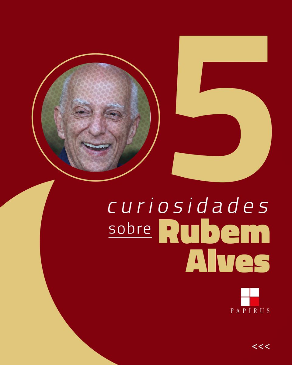PapirusEditora's tweet photo. Você acha que sabe tudo sobre o mestre Rubem Alves?
Que tal arrastar para o lado e surpreender-se?😉
#rubemalves #leitura #educacao #livros #papirus #curiosidadesliterarias https://t.co/C2DJ3ihy6J