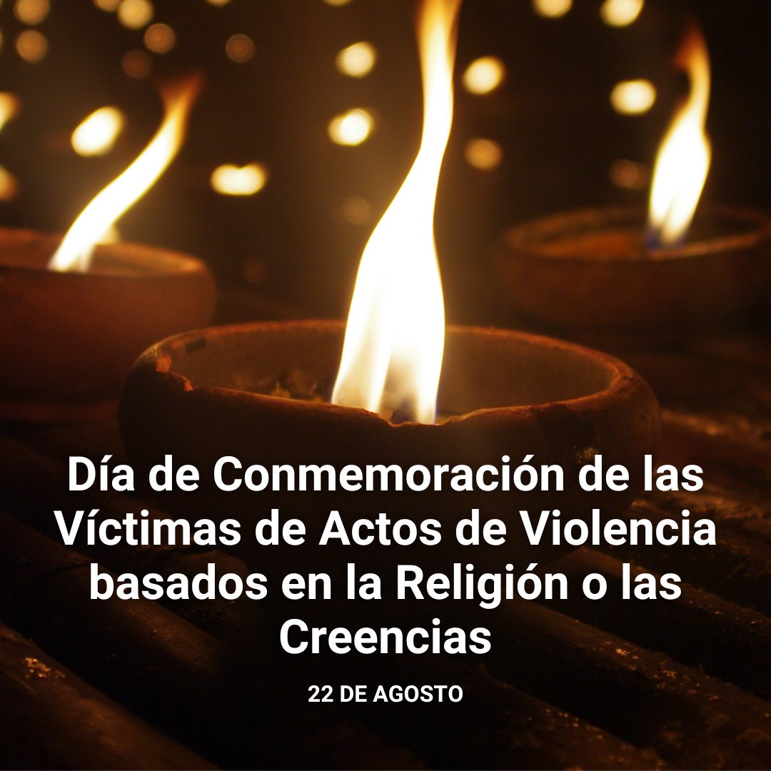 Atacar a las personas simplemente por su religión o sus creencias constituye una violación de los derechos humanos. Es el Día de las Víctimas de Violencia basada en la religión. un.org/es/observances… #DefiendeLosDerechosHumanos