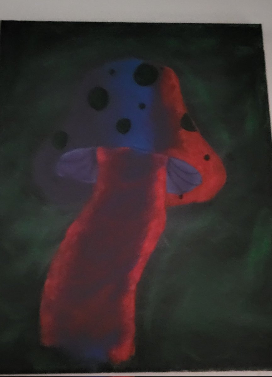 Crafty_witch_'s tweet photo. Am still new to this but i kinda like it  #art #painting #paint #Mushroom https://t.co/DR8Pz5Ywic