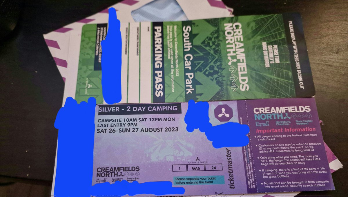 Creamfields silver 2 day camping ticket. Open to offers #creamfieldstickets #Creamfields #creamfields2023