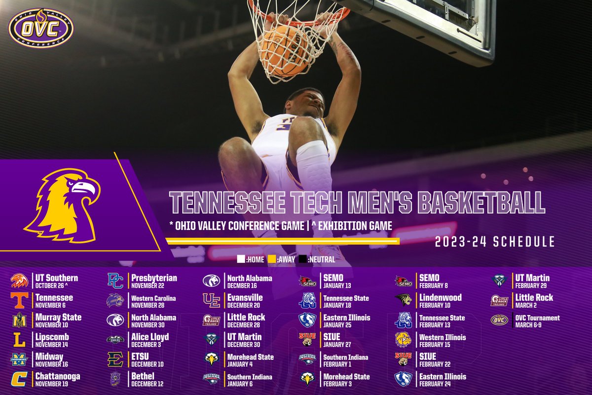 Tech men's basketball releases schedule for 2023-24 campaign

📰: tinyurl.com/2zndhvea

#WingsUp #OVCit