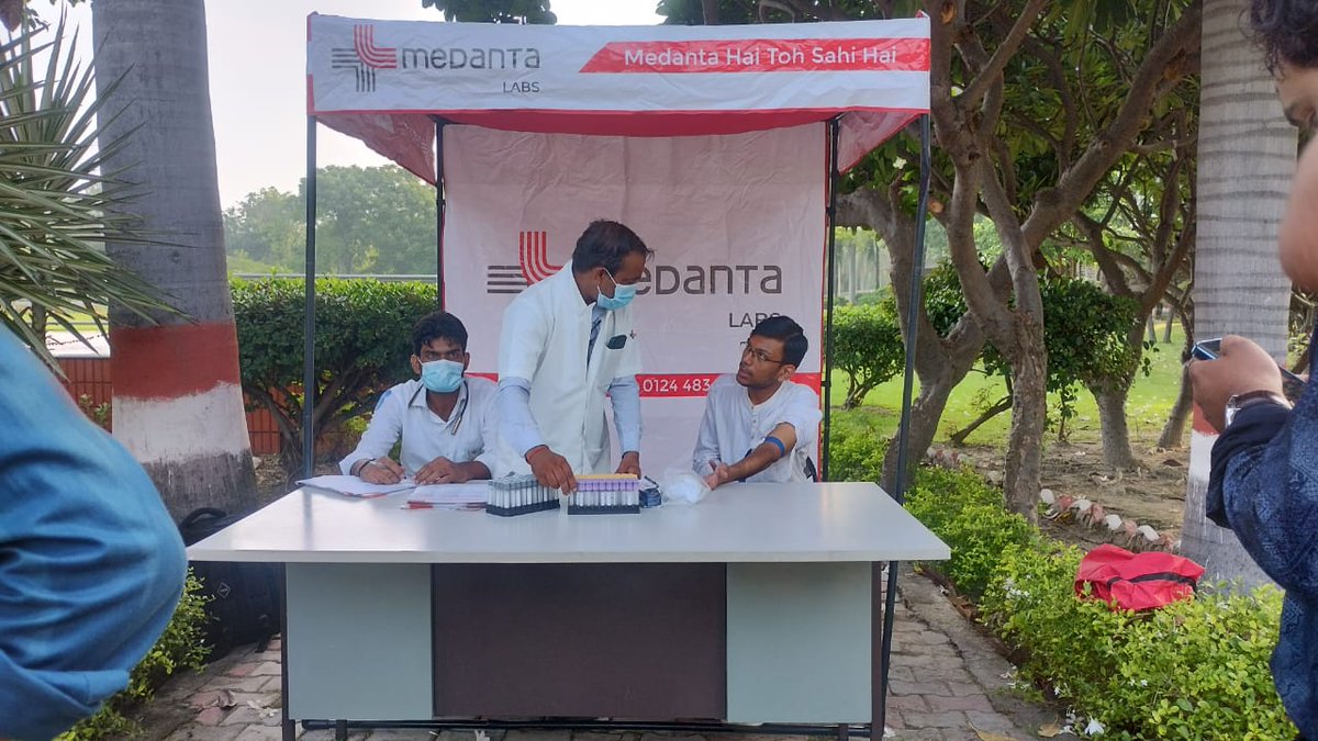 Seminar_RMLNLU's tweet photo. On 19 August 2023, The Committee to Organise Seminars, Workshops, Extra-Murals and Special Lectures, in collaboration with Medanta Labs, successfully organized a free medical health Check-up Camp at Dr. Ram Manohar Lohiya National Law University, Lucknow. https://t.co/EEwG933n26