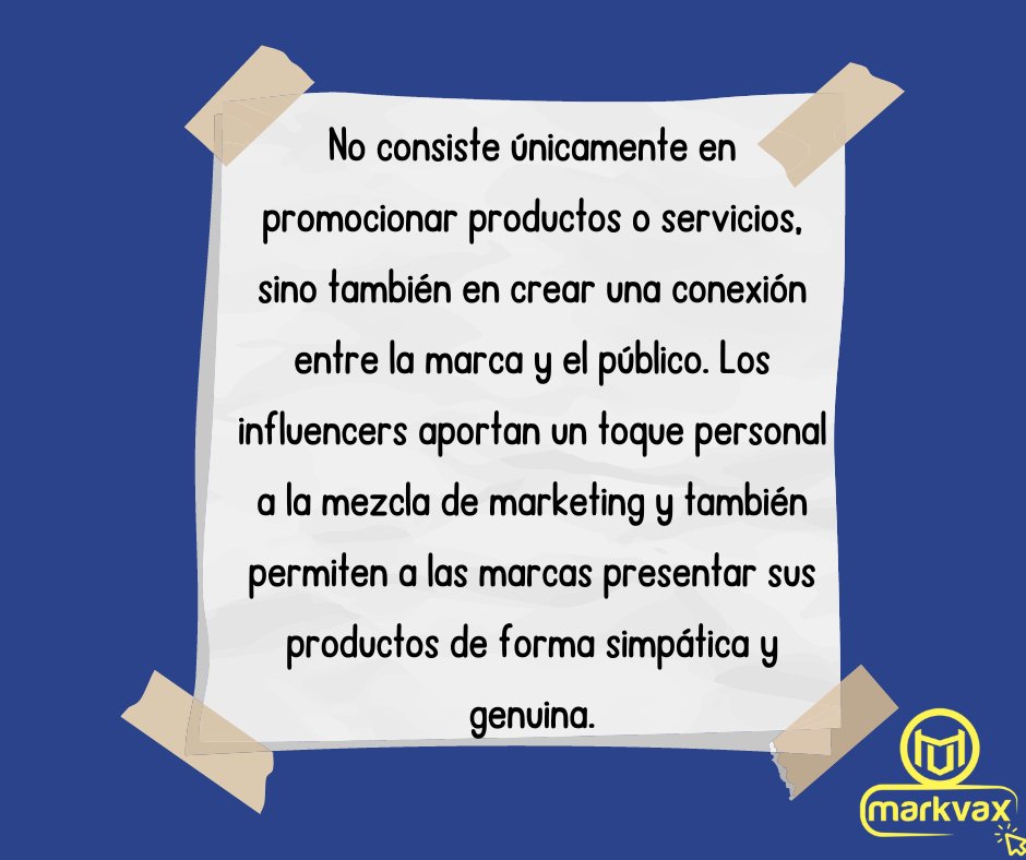 MarkvaxMex's tweet photo. 🤝 Colabora con influencers para crecer
Aprende cómo establecer colaboraciones exitosas con influencers para promocionar tu marca.
#InfluencerMarketing #Colaboración #Marca https://t.co/CM3fOhgGaC