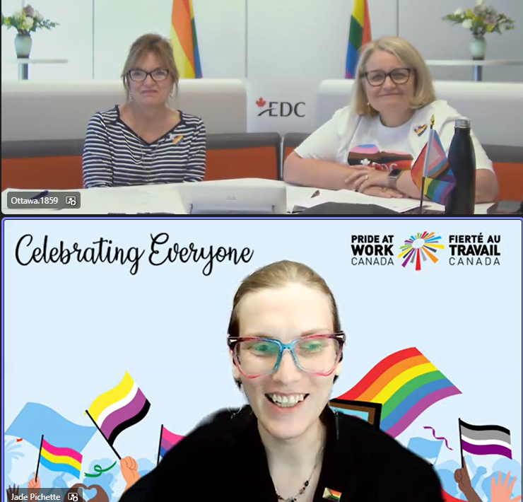 Eye-opening conversation with @JadePichette from @PrideatWorkCAN raising awareness on the challenges faced by the Trans community. Awareness leads to understanding; understanding leads to supportive action. #2SLGBTQ+ #Diversity #Inclusion #Equity