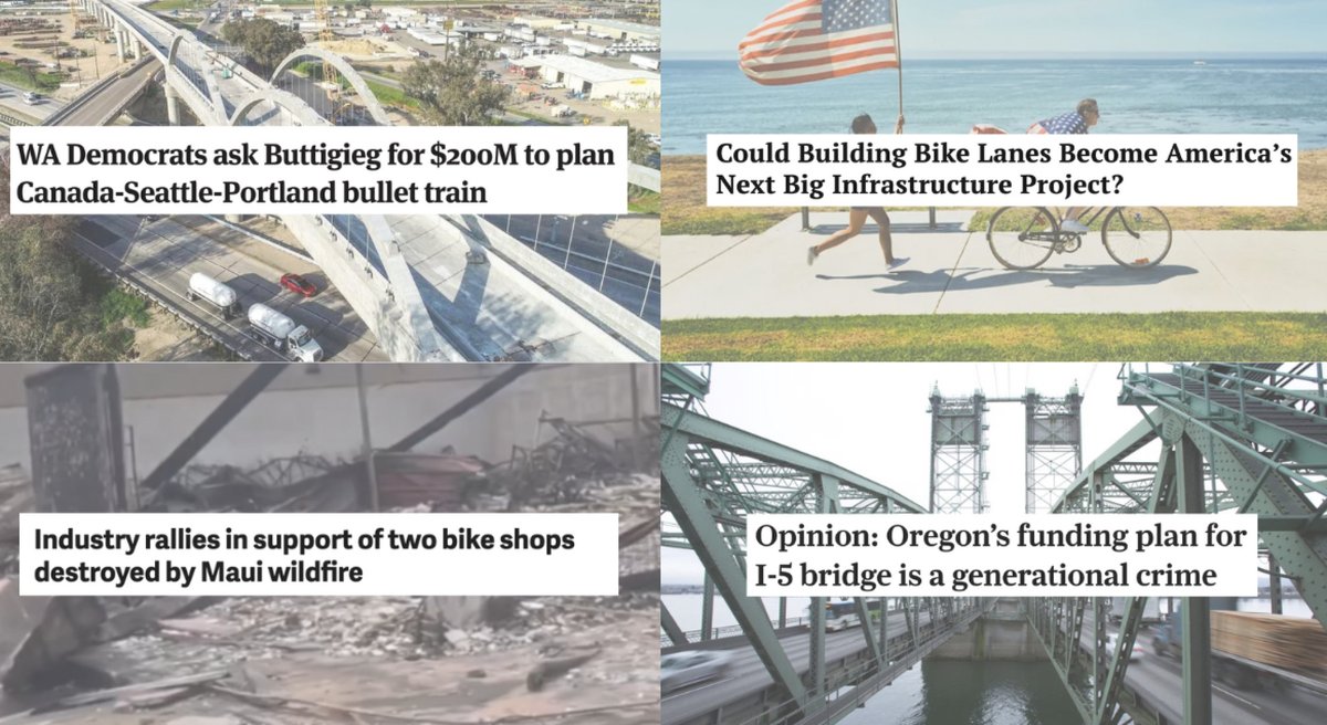 cycle_fans's tweet photo. Monday Roundup: Portland bullet train, I-5 bridge crime, socialist bike lover, and more!🚴‍♂️
-
https://t.co/GXij8YuuYw
-
Join CycleFans Today 👉 https://t.co/1B9cp2Dq1M
-
-
#cycling #mondayroundup #bikeportland #biking #cyclingtips #cyclinglife #bicycle #cyclefans #bicycles https://t.co/AJSo82qQmN
