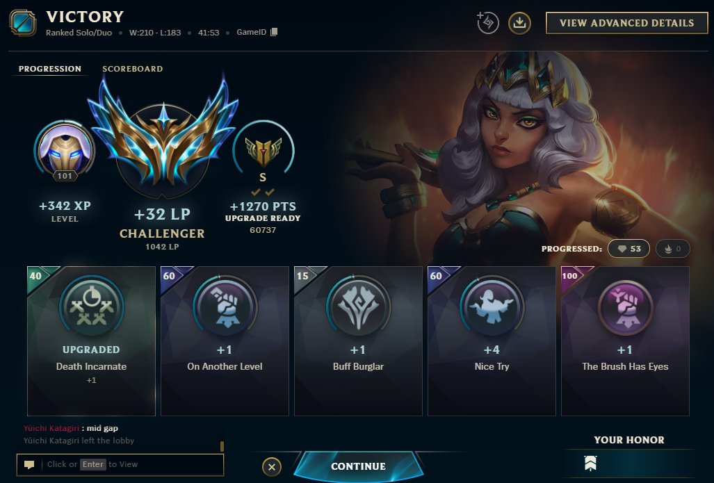 Slowly comming back to comfy spot on ladder with abit of Qiyana gaming gotta keep grinding!