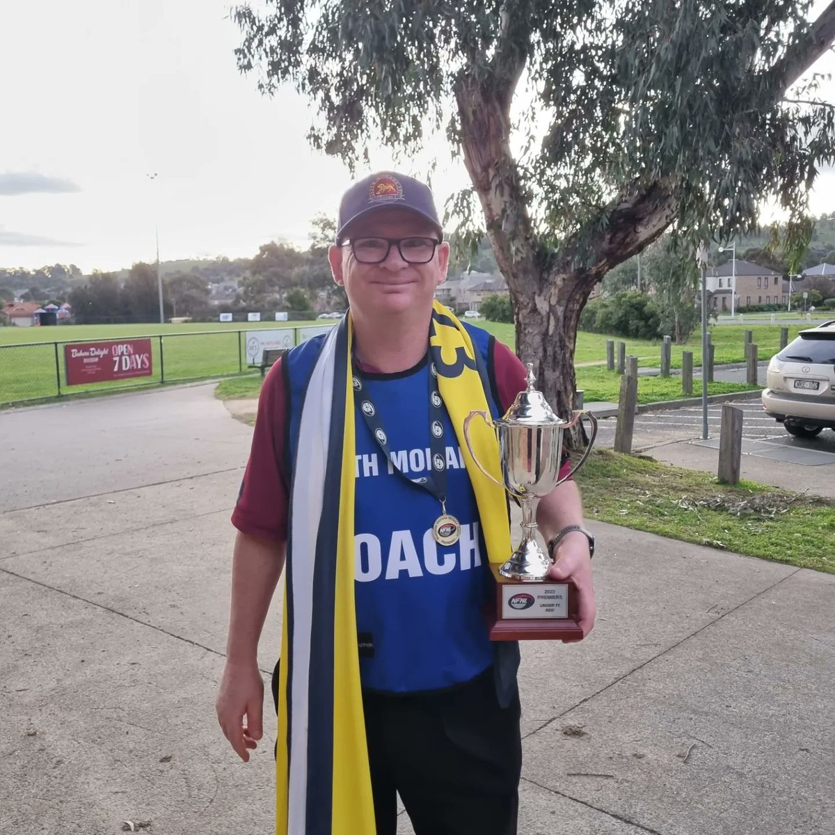 Very happy premiership coach!! #premiers #footy #nfnl