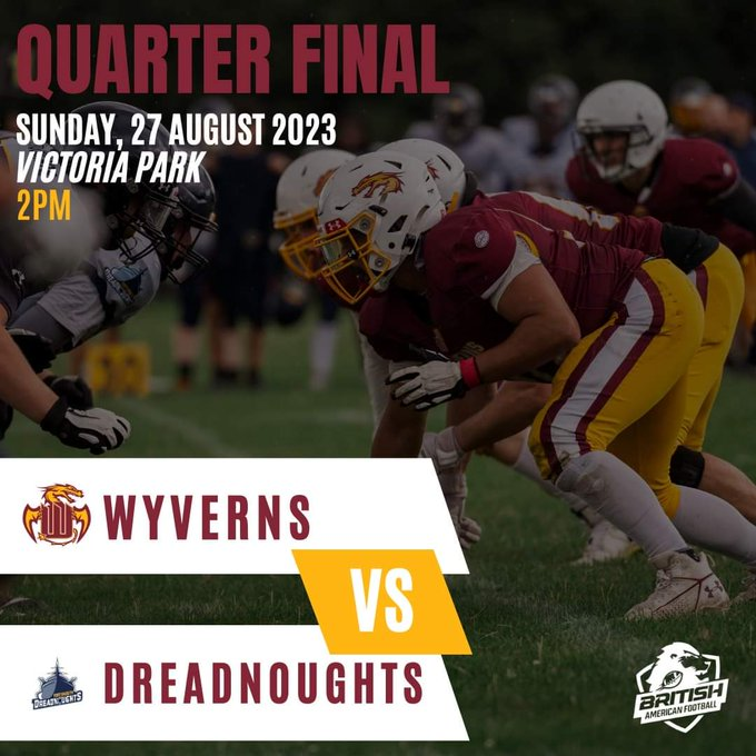historic #freetosee #AmericanFootball play-off for #Somerset <a href="/WyvernsAFC/">Somerset Wyverns American Football Club</a> #Taunton 🏈