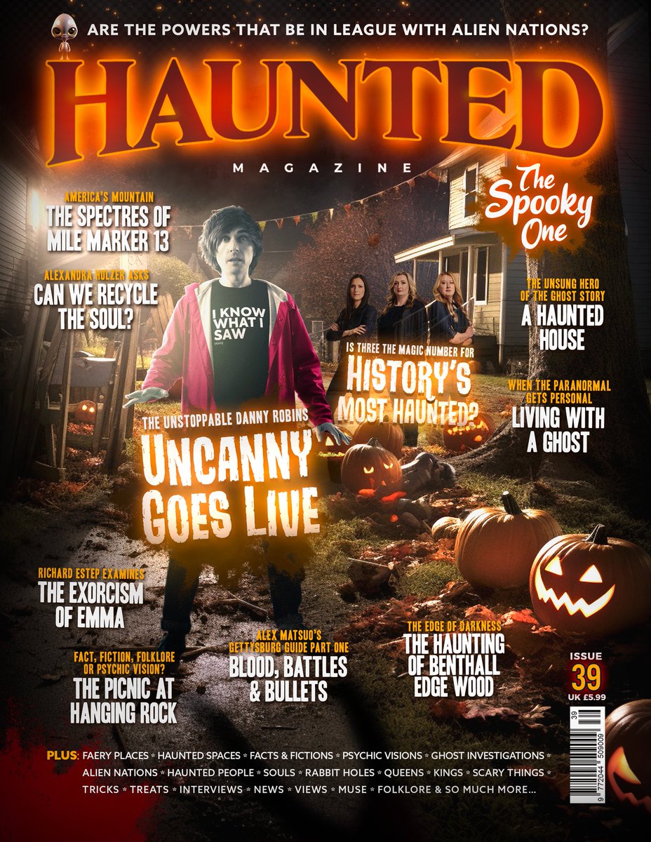 hauntedmagazine's tweet photo. **COVER REVEAL**
Haunted Magazine #haunted39.
Pre-order your copy now at https://t.co/dleHiQQ3lL and make sure you get your copy as soon as it is out.
It's in the UK shops 5th of September but pre-orders, new & existing subscribers should get their copies before #teamHaunted