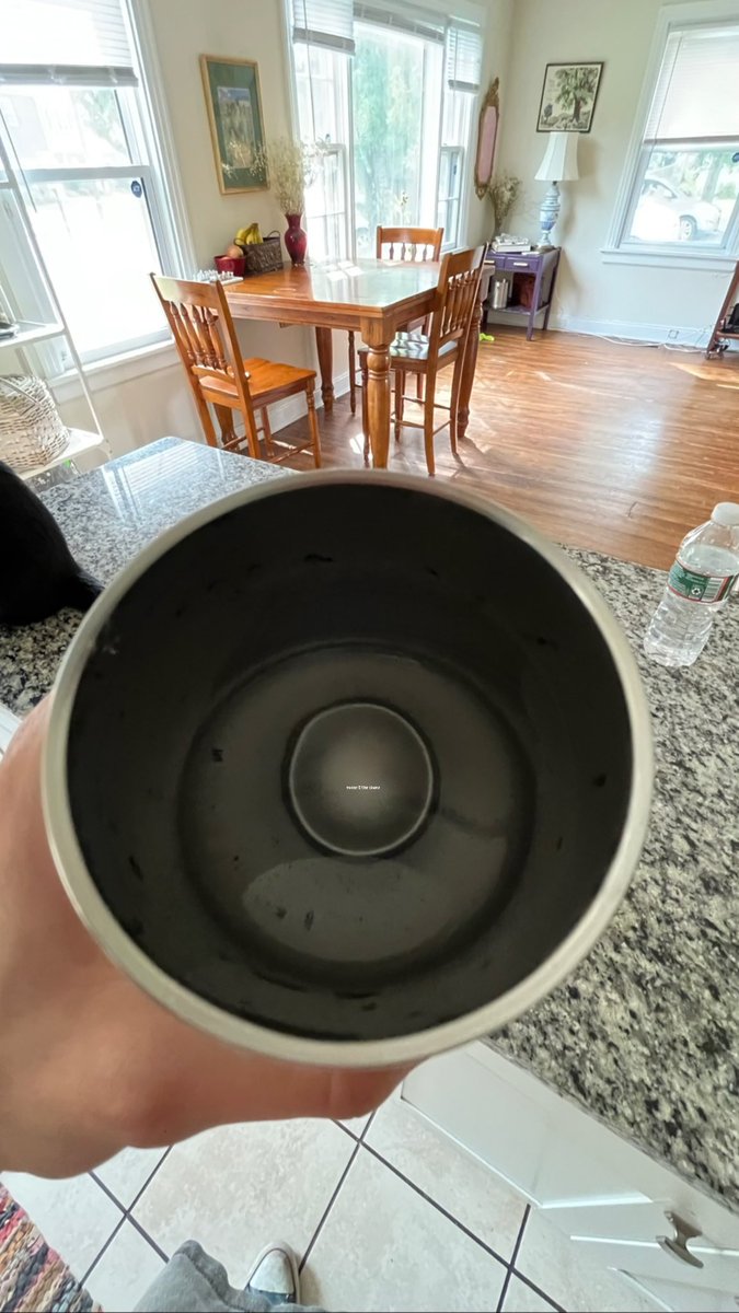 yo y’all see sum in my water or am i trippin?