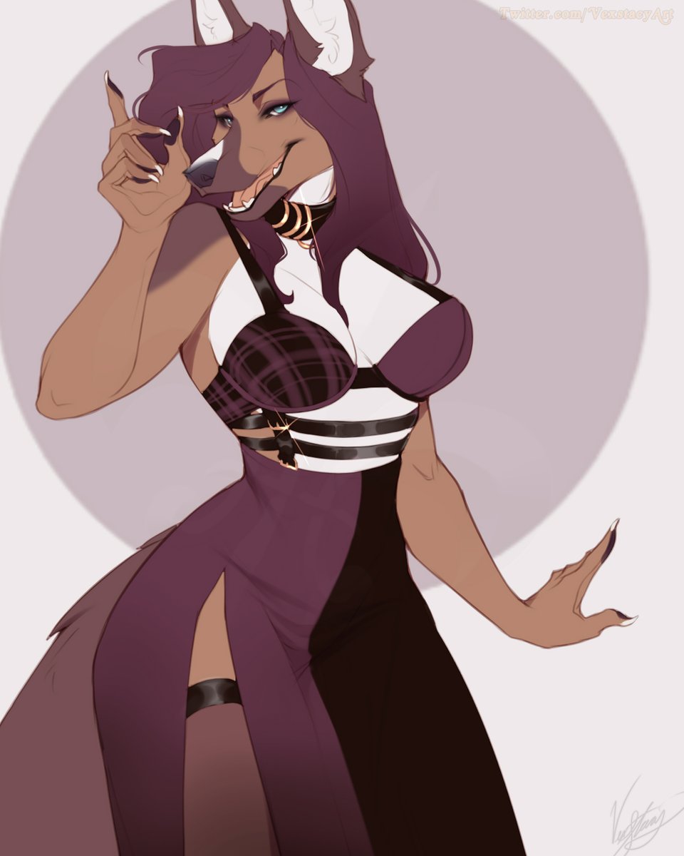 Outfit designed by me.
The lovely model is <a href="/SkudoShep/">Skudo Shep 🏳️‍🌈</a> 

#furryart #furries