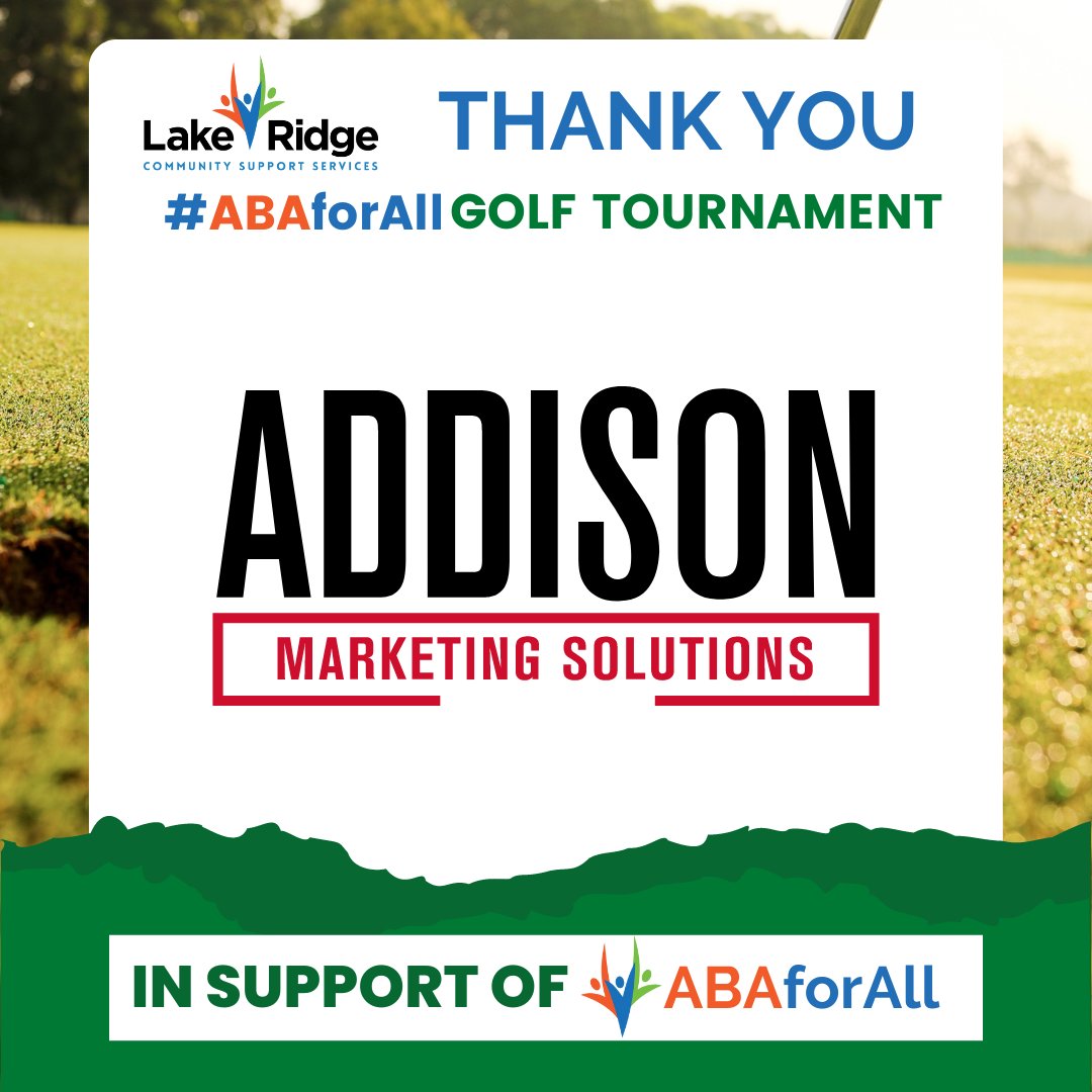 lrcssaba's tweet photo. Big thank you to Eric and the team at @addisonmarketingsolutions for supporting our Golf Tournament and sharing their wonderful network with our cause.

#golftournament #charitygolf #abaforall #localnonprofit #autism #autismfundraising https://t.co/62PEXMLgLa